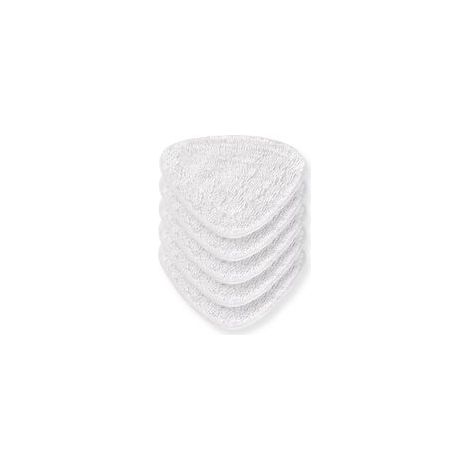 Lot de 6 housses de rechange pour nettoyeur vapeur Vileda, Steam pour chiffons en fibre super fine Vileda - Durable et ajustement parfait - Lavables - Réutilisables (blanc)