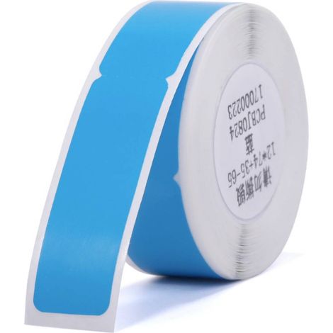 NIIMBOT A2K18638501 Rotolo di etichette 72 x 12.5 mm Blu 65 pz. Etichetta per cavi