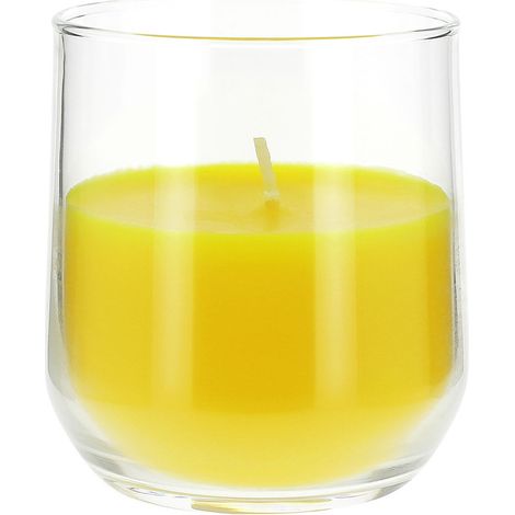 Bienenwachskerze Glas Bahamas Zitronengras Anti-Mücken 74x80mm Bienenwachskerze Glas Bahamas Zitronengras Anti-Mücken 74x80mm - Devineau