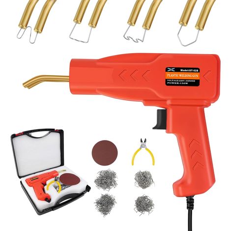 Kit de réparation de pare-chocs de machine à souder en plastique 150W, 800 pièces de machine de réparation de soudage à ongles thermofusible, avec lumières LED, avec étui de transport, utilisé pour la (1/5)