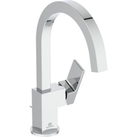 Ideal Standard Miscelatore lavabo Extra Sporg.190mm bocca alta c/scarico Cromo, BD504AA