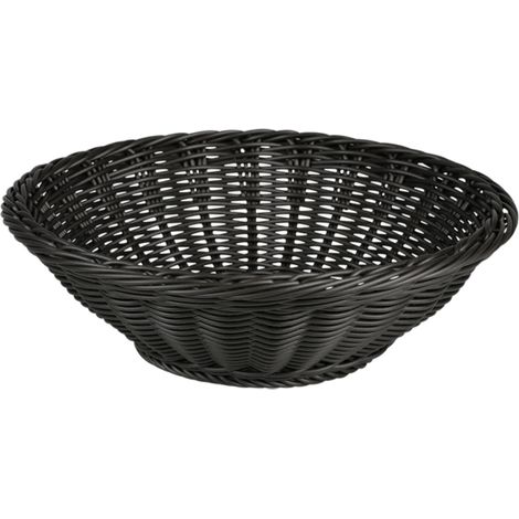 Cesta redonda tejida para frutas y verduras, gris, 29 cm (1/4)