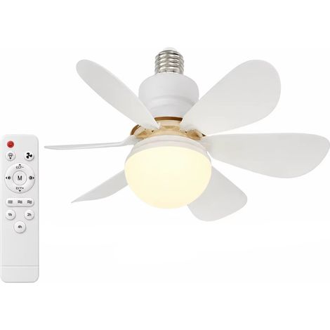 Plafonnier ventilateur LED 40W combinant éclairage et ventilation, moteur silencieux basse consommation, commande à distance, adapté chambre, bureau et salon (1/5)