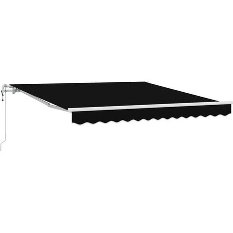 Store banne électrique rétractable, noir, 300 x 250 cm (1/5)