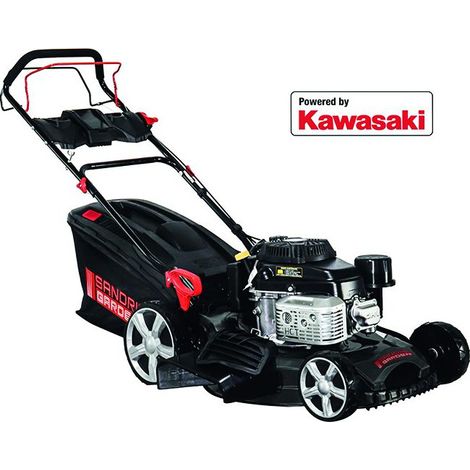 Castelgarden – Tondeuse autoportée Kawasaki 179cc – Système de démarrage OHV – Surface d'action 25-75 cm – Bac de 62 litres – Lame de 53 cm