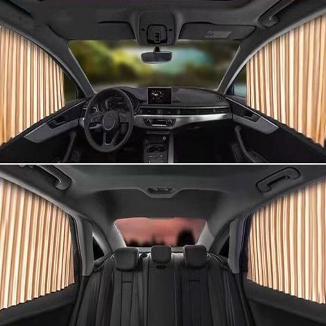 Pare Brise Avant Pare Soleil Voiture côté fenêtre Pare-Soleil Isolation Thermique Automatique magnétique Traction Piste Pare-Soleil Universel Automobile intérieur Protege Soleil Voiture (1/5)