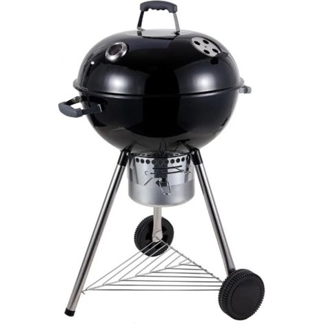 Barby barbecue carbone 70x58x102 cm griglia 54 cm termometro ganci portautensili (1/5)