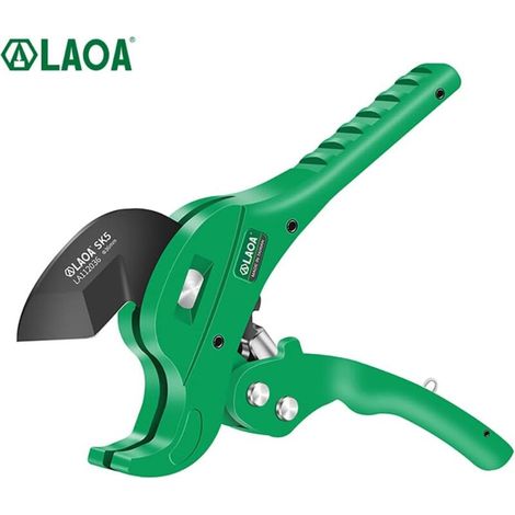 [NEVER USED]  PVC Pipe Cutter, Cutting Ratchet with SK5 Blade - Plastic Pipe Cutter, Cutting Plumber, Heavy Duty Pipe Cutter for 36mm Pipes and Tubes for PVC, CPVC, PEX, PE, PPR