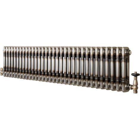 Radiatore 2 Colonne Orizzontale Metallo Grezzo 300 x 1460 mm TRV