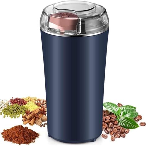 Moulin à café électrique pour grains de café, épices et noix, idéal pour la cuisine, la maison, le bureau et les voyages.-AquaForge (1/5)