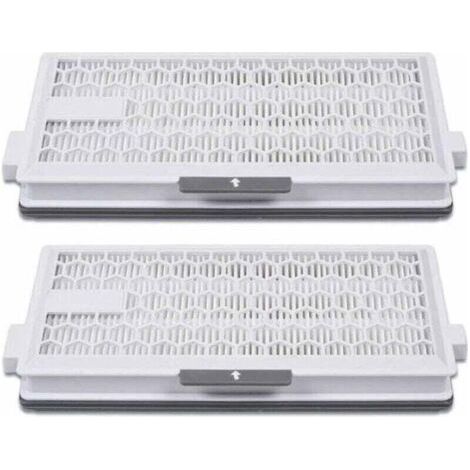 Pack of 2 Airclean Plus filters for Miele Air Clean SF-HA 50, XU, Complete C2 C3, Compact Model C1 C2, 10107860 - (1/3)