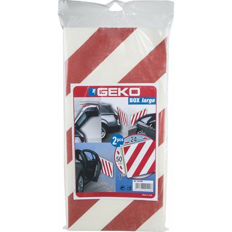 PANNELLO ADESIVO ANTIURTO SEGNALETICO PARAURTI PER GARAGE BOX PZ 2 34933V CM 24X50 (34934) (1/2)