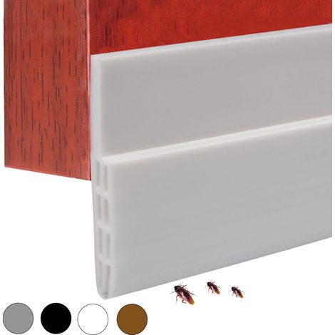 Bande d'étanchéité adhésive en silicone 100cm pour portes et fenêtres, joint de porte anti-poussière et insonorisant (1/5)
