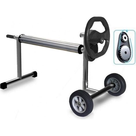 Avvolgitore Rullo Avvolgitelo Telescopico Kokido Deluxe Presto 3D per Teli Estivi Isotermici Piscina di Lunghezza Max 12 Mt (1/2)