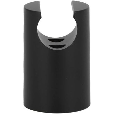 Shower Head Holder, Handheld Shower Head Wall Mount, Bathroom Hardware Clamp Holder(Black) (1/5)