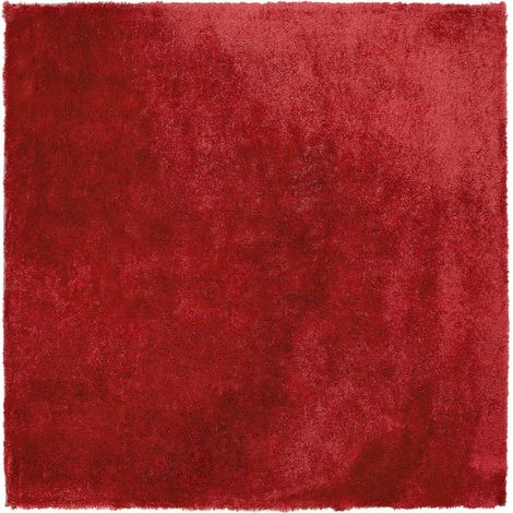 Tappeto shaggy rosso 200 x 200 cm Evren