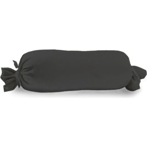 Vario Kissenbezug Jersey für Nackenrolle, schwarz, 15 x 40 cm Dekokissen