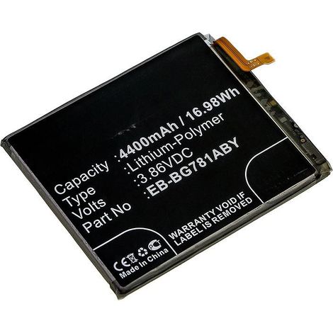 Batteria CoreParts ai polimeri di litio da 16,98 Wh, 4400 mAh, 3,86 V per Samsung Galaxy S20 Fan Edition, mbxmp-BA1433