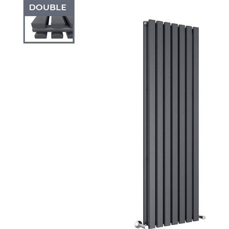 NRG 1800 x 480mm Vertical Designer Radiator Double Rectangular Panel Modern Central Heating Anthracite (1/4)