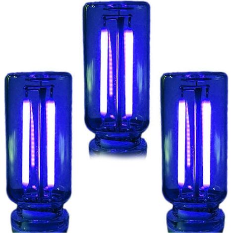 Veilleuse de chevet tactile USB, mini lampe LED à intensité variable pour chambre, voiture, ambiance romantique et décoration intérieure moderne. 3 chargements bleu (1/5)