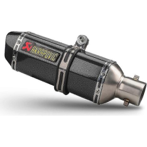 Pot d'échappement pour moto tout-terrain et quad, silencieux haute température style fibre de carbone à enfiler