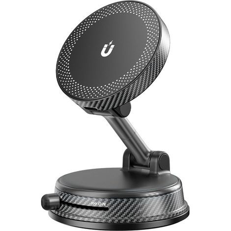 Support de Téléphone Portable sous Vide pour Voiture avec Fonction de Charge, Chargeur Induction Voiture, Ventouse Rotative à 360°Pliable Magnétique Compatible pour Magsafe iPhone 17/16/15/14/13/12 (1/5)