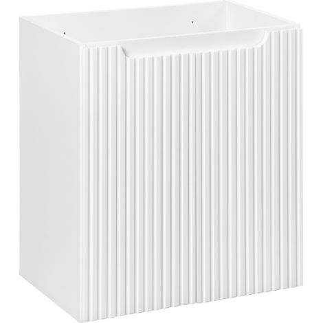 Meuble sous-vasque à portes 50 cm - H 57 x L 50 x P 39 cm - Astral White - Livraison gratuite