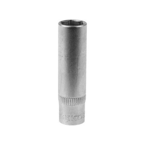 Clé à douille geko 6-kąt.długa 1/4' CRV 7mm traitée thermique finition mate (1/3)