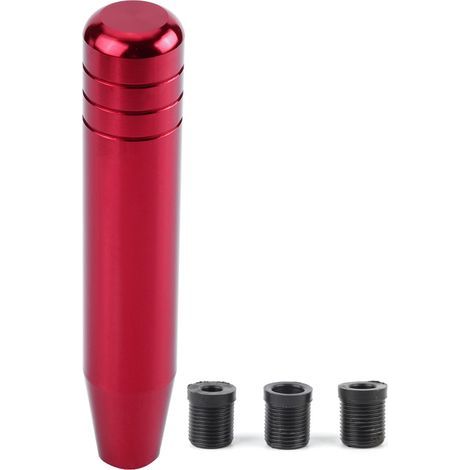 Pommeau de levier de vitesse manuel universel en alliage d'aluminium pour voiture, levier de vitesse 18cm rouge