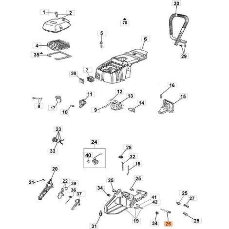 Sfiato motosega modelli GS630 ORIGINALE OLEOMAC 099900083BR 099900083B