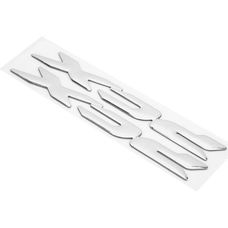 Paire d'autocollants 3D souples en plastique pour moto, logo latéral, compatibles avec Honda PCX 150/125 (2017-2019), couleur argent. (1/5)