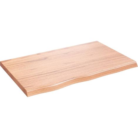 Maison Exclusive - Piano Tavolo Marrone 80x50x(2-4) cm Massello Rovere Trattato