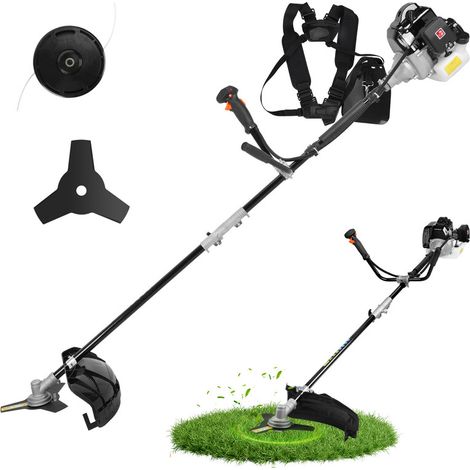 FIANAO – Benzin Rasenmäher – 52cc Zweitaktmotor, ergonomischer Griff, kombinierter Freischneider und Heckenschere für Gartenpflege (1/5)