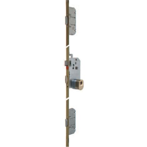 Vachette – Serrure électrique 5 points A2P2 – Coffre central blindé en acier – Entraxe 70mm – Têtière 2040x18mm – Pênes anti-sciage