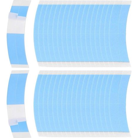 Nastro adesivo per parrucche con base in pizzo, 36 pezzi, nastro biadesivo per parrucche con base in pizzo, adesivo per fissare le parrucche, 9 x 2,2 cm, blu (1/5)