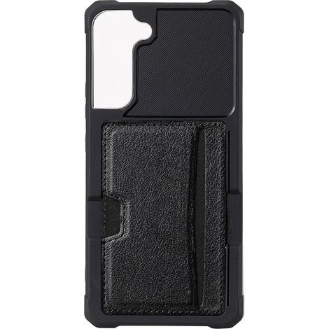 Coque arrière rigide avec compartiment de rangement pour Samsung Galaxy S22 Plus - Noire - Étui de protection (1/5)