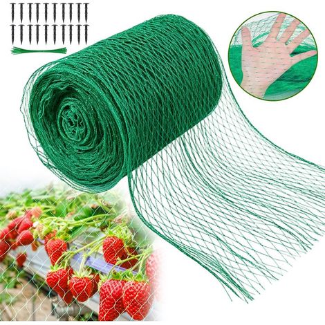 Filet Anti Oiseaux, 4M x 12M Filet de Protection, Kit de Filet de Jardin pour Protéger Les Plantes, Fruits, Fleurs, Arbres, Etang, Piscines (1/5)