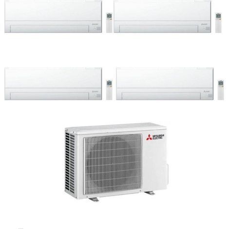 Mitsubishi Climatizzatore Quadri Split MSZ-BT VGK 9+9+9+18 con MXZ-4F80VF Inverter R-32 Wi-Fi Classe A++