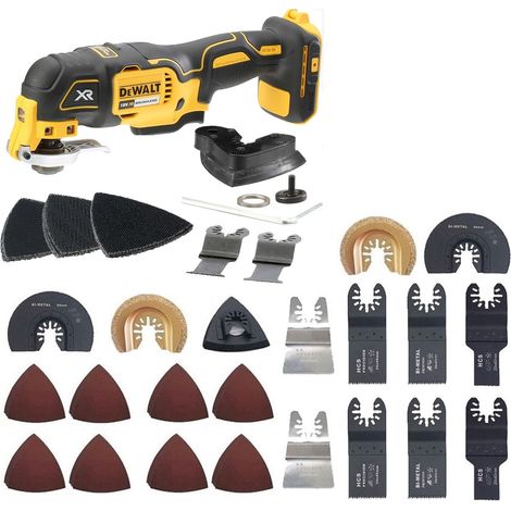 Dewalt DCS355N 18v XR Brushless Oscillating Multi Tool Bare + 66 Accessories