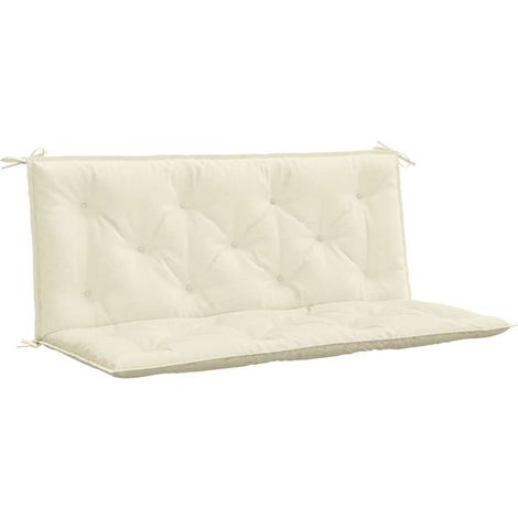 Maison Exclusive - Cuscino per Panca Bianco Crema 120x(50+50)x7cm Tessuto Oxford (1/5)