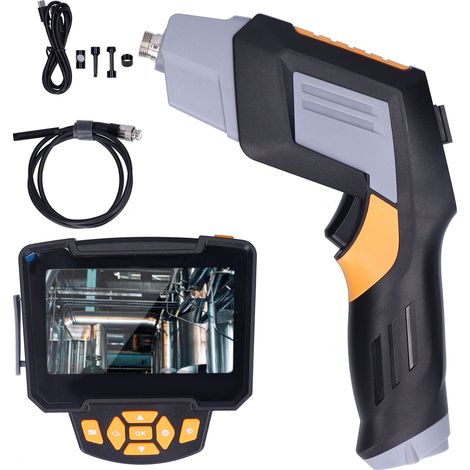 Caméra endoscopique industrielle HD portative pour inspection automobile, borescope écran 4,3 pouces, 5 mètres (16,4 pieds), 1121 (1/5)