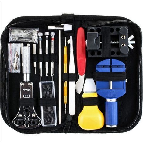 Kit de réparation de montres (147 pièces) - Coffret d'entretien avec étui de transport (1/5)