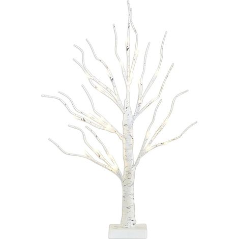 Arbre de bouleau artificiel lumineux LED, centre de table polyvalent, bouleau blanc lumineux pour la décoration intérieure. (1/5)