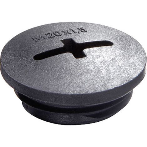 Wiska 10061835 EVSG M40 RAL 9005 Verschlussschraube  M40    Polyamid Schwarz (RAL 9005) 1 St.