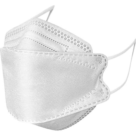 Schutzmasken für Erwachsene und Kinder (10/20/50/100 Stück) – Leicht und komfortabel – Weiß (1/4)
