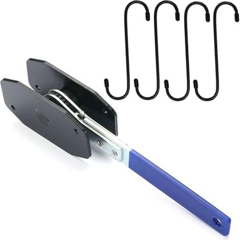 Retractor de freno, retractor de pistón de freno, herramienta de reinicio de freno, herramienta de pinza de freno, herramienta de reinicio de pistón de freno con trinquete, 4 ganchos de reemplazo de p (1/5)