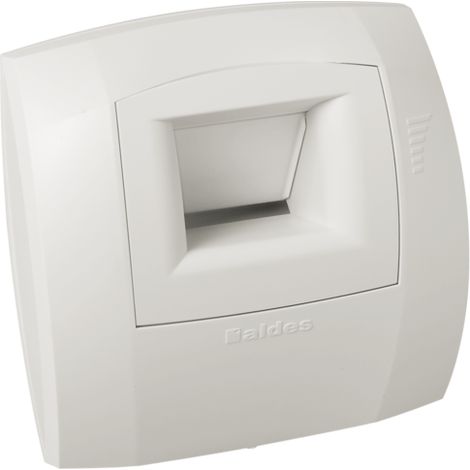 Aldes – Bouche d'extraction VMC hygroréglable Bahia Curve – Ø 80 mm – Débit 5 à 45 m³/h – Pour salle de bain