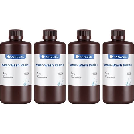 Resina ANYCUBIC trasparente, lavabile con acqua, 2 kg, compatibile con stampanti LCD (1/2)