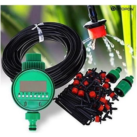 Dotopon®25 m Micro goutte Système d\'irrigation Atom comme Ensemble de de serre de jardin pour plantes Eau Dripper Micro Arroseur (1/4)