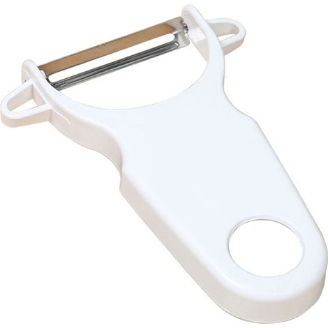 Couteau à éplucher en acier inoxydable rabot à éplucher melon grattoir à fruits (1/4)